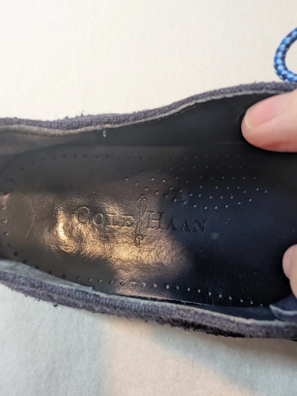 Cole Haan Navy Blue Casual‎ Lace-Up Shoes